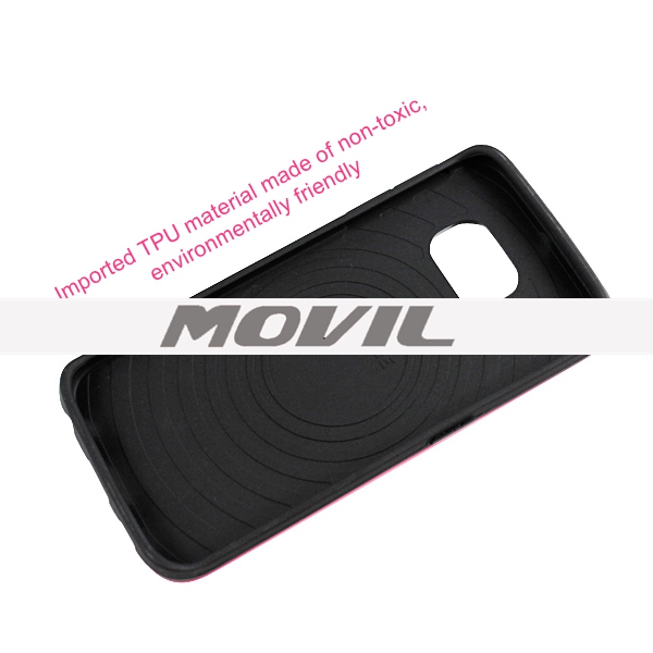 NP-2595 Tarjeta y Barniz Funda TPU PC para Samsung para Galaxy S6 edge-2